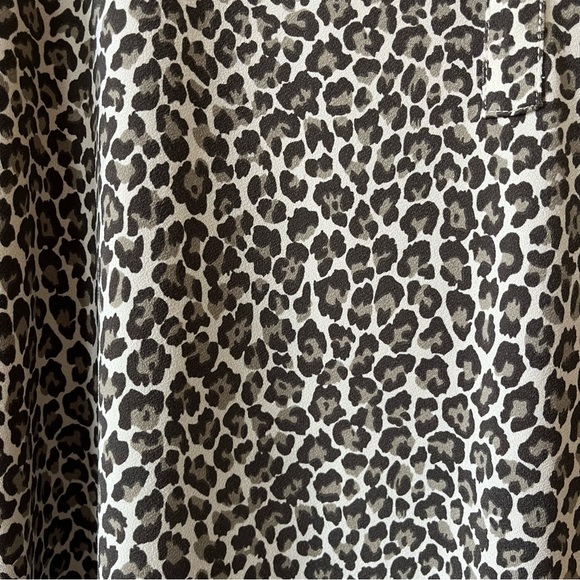 Jasmine & Juliana Leopard Print tunic top small animal print 3/4 sleeve blouse - Picture 4 of 11